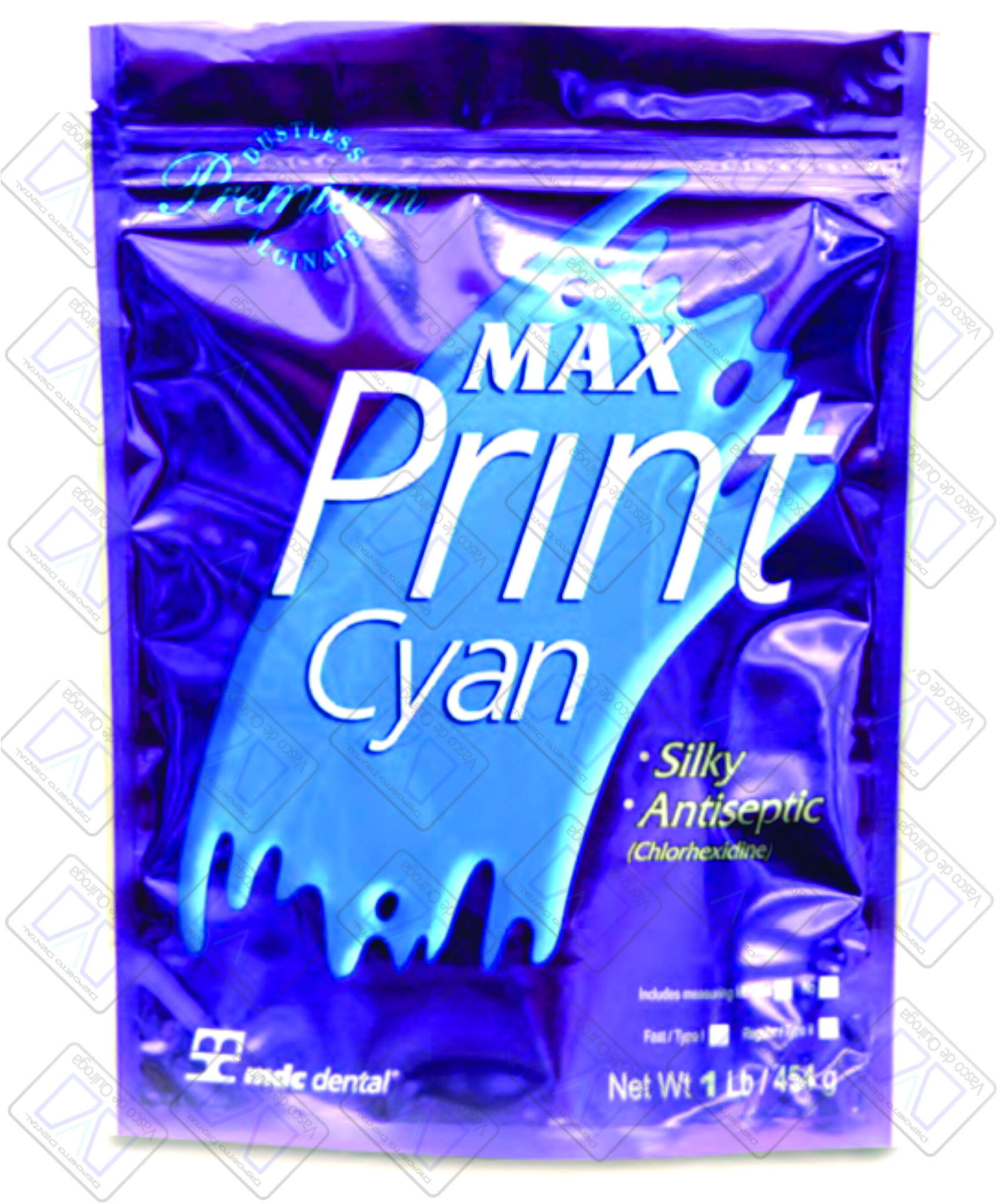 Alginato Max Print Cyan de 454g. - Depósito Dental VQ