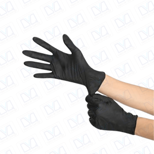 Guantes de Nitrilo GRANDE NEGRO Ambiderm - Imagen 2