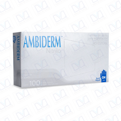 Guantes de Nitrilo CHICO AZUL ROYAL Ambiderm