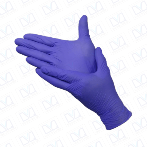 Guantes de Nitrilo MEDIANO COBALTO Ambiderm - Imagen 2
