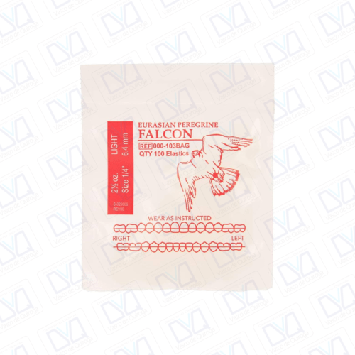 Ligas Intermaxilares FALCON  1/4 2.5   Oz Paq. Con 100