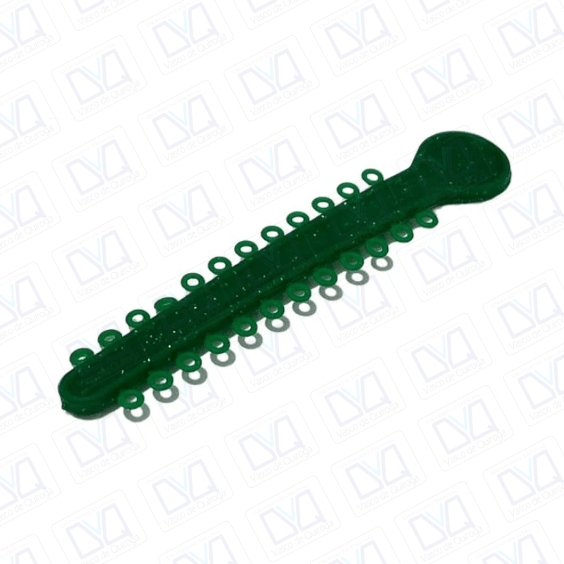 Módulos en llave #43 VERDE CON BRILLOS